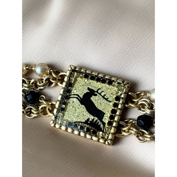 NWT Maximal Art Reindeer Christmas Earrings, Necklace, and Bracelet Set - Picture 8 of 12